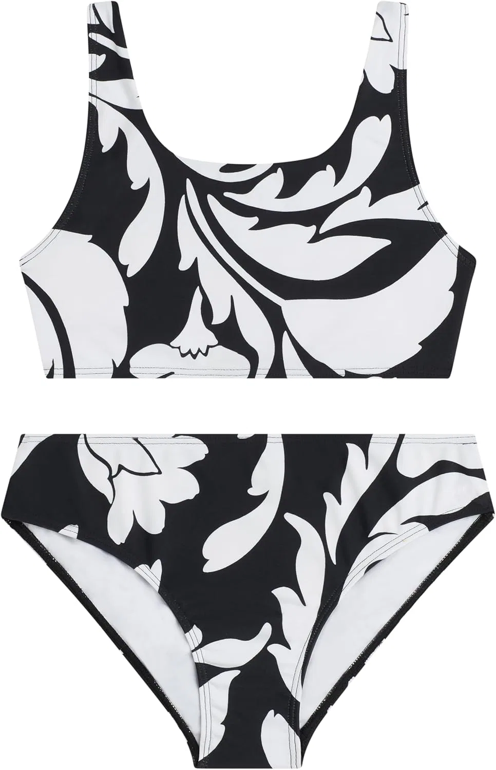 Детский купальник-бикини Kanu Surf Girls' Tammy Beach Sport Square Sun Bikini, состоящий из двух частей, Laurel Black