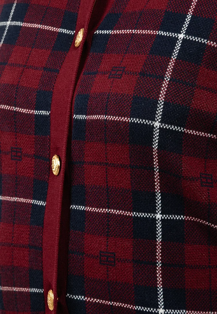 Кардиган жаккардовый, клетка, Tommy Hilfiger — фото 3