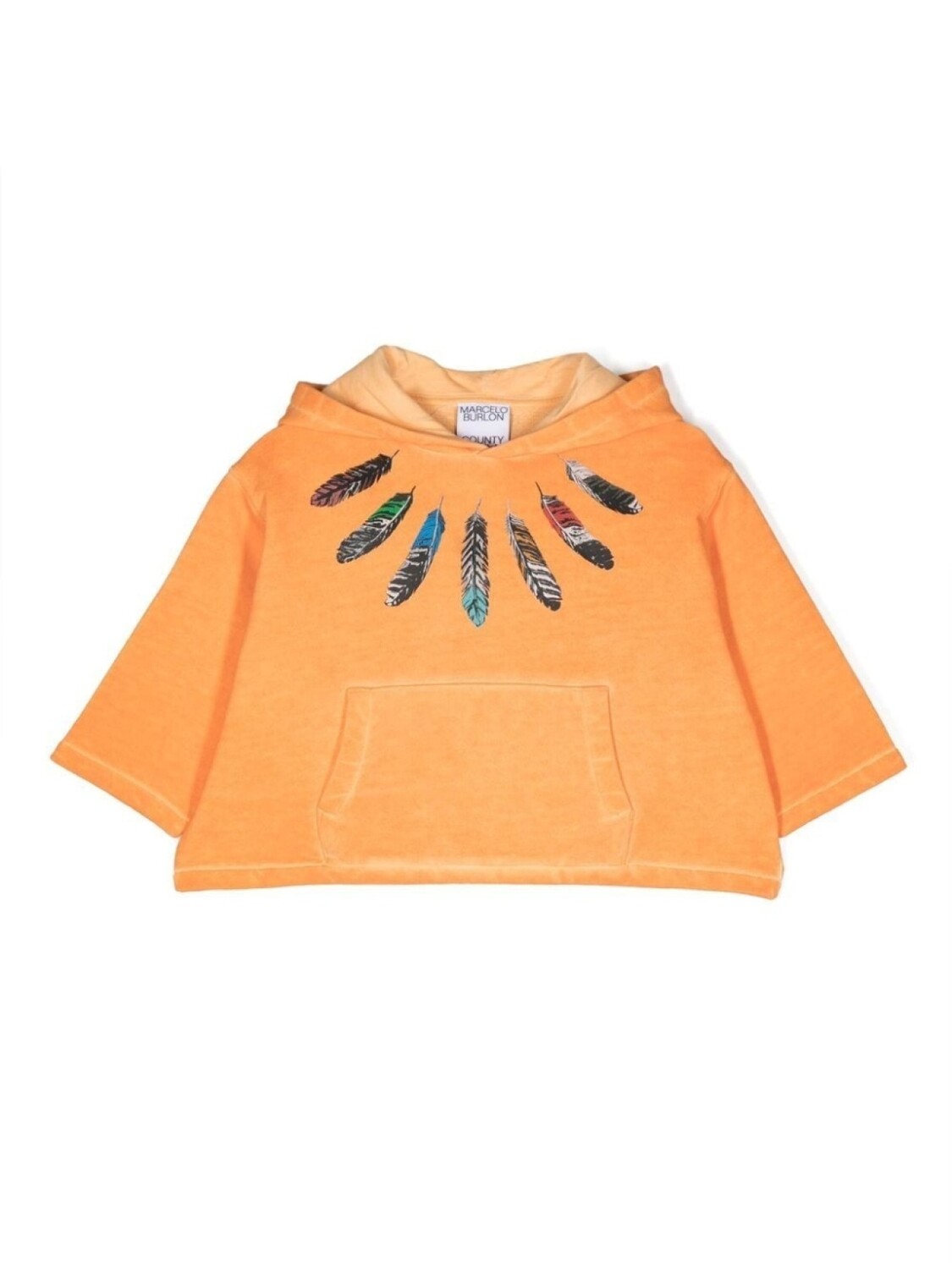 

Marcelo Burlon County Of Milan Kids худи с принтом, оранжевый