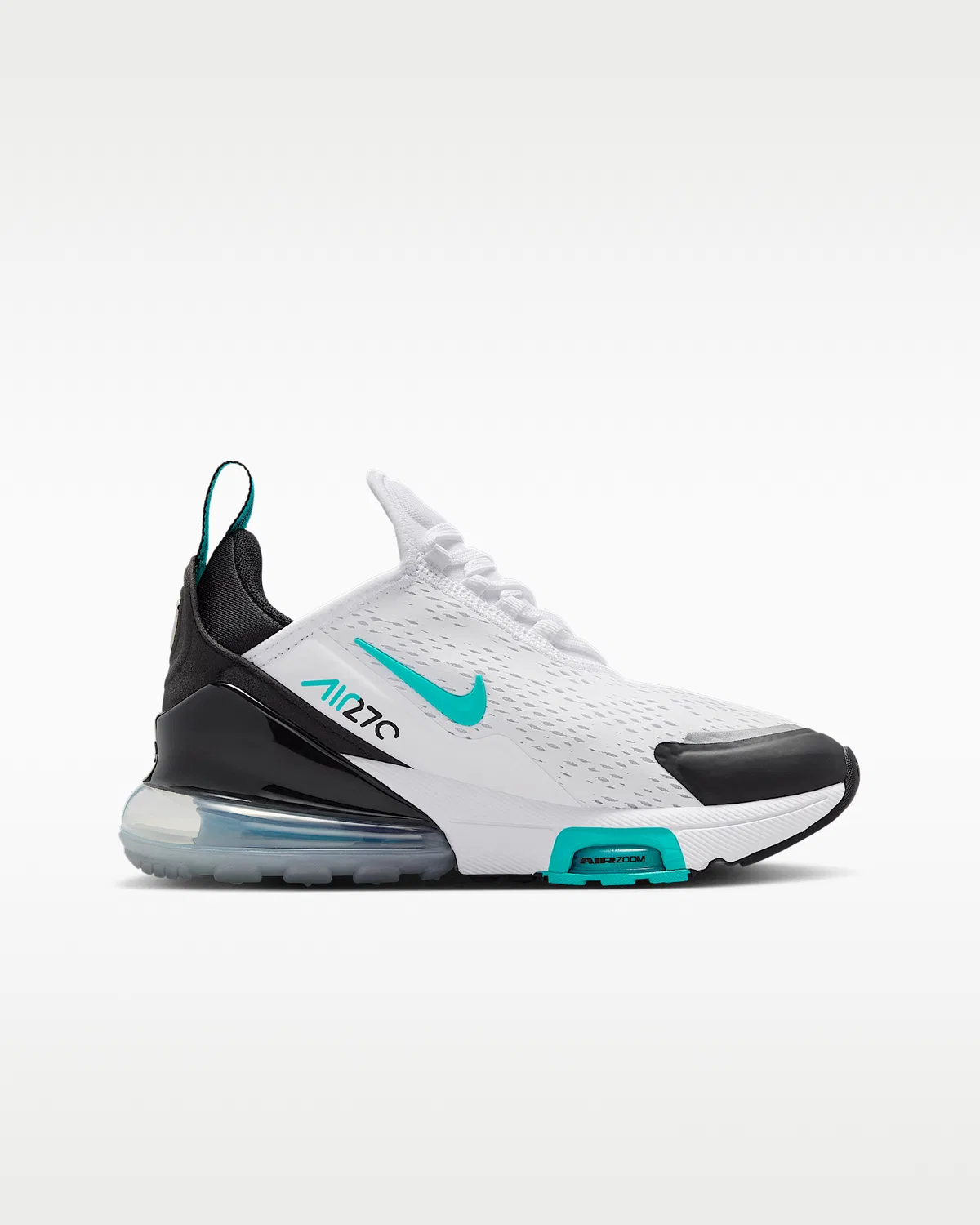 Кроссовки Nike Air Max 270 Premium для детей, White/Black/Metallic Silver/Dusty Cactus — фото 3
