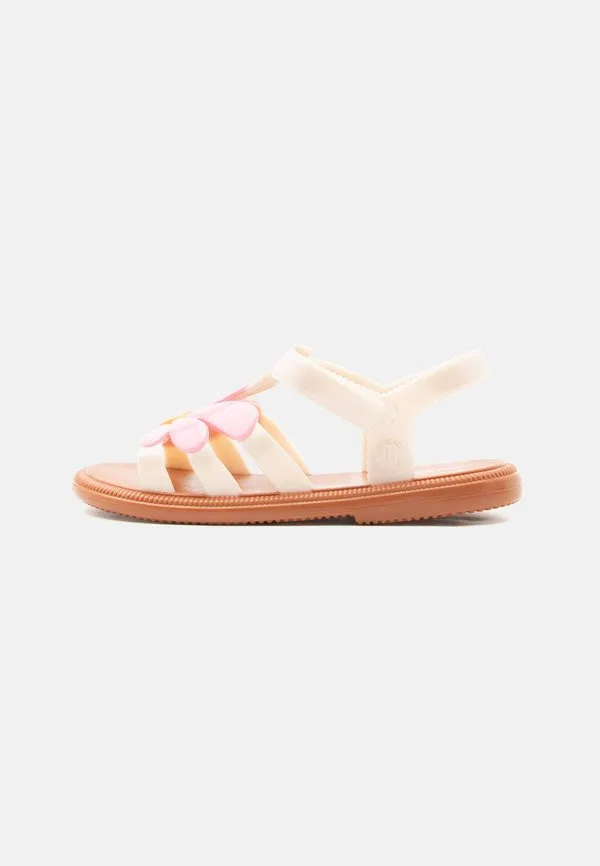 Стильные цветочные сандалии Mini Melissa, White/Pink