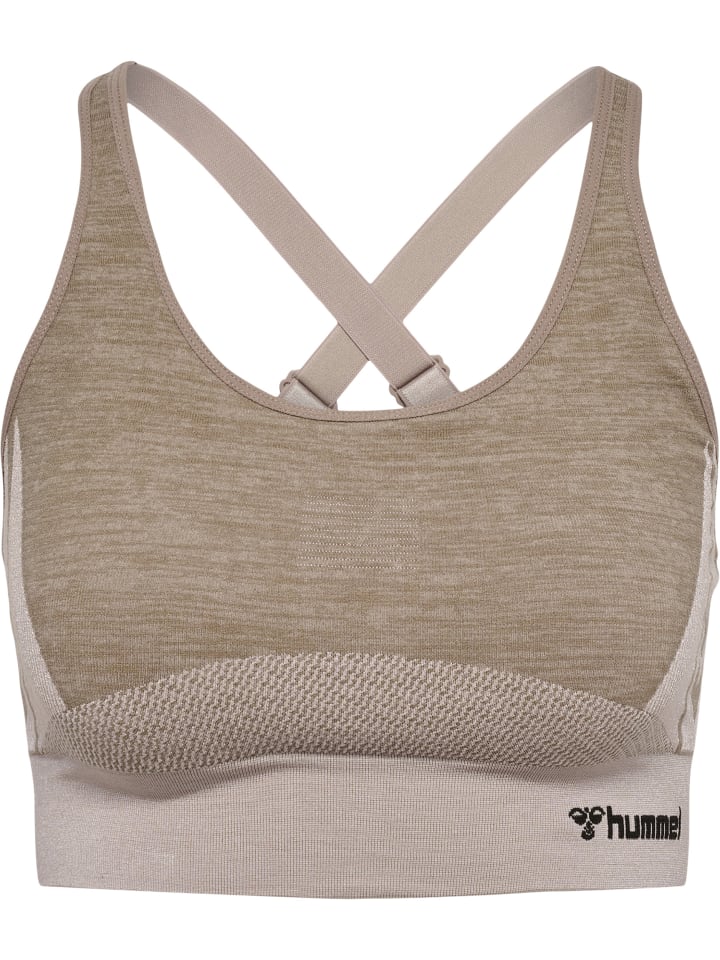 

Спортивный бюстгальтер Hummel Sports Top Hmlclea Yoga Damen, цвет CHATEAU GRAY/DRIFTWOOD MELANGE