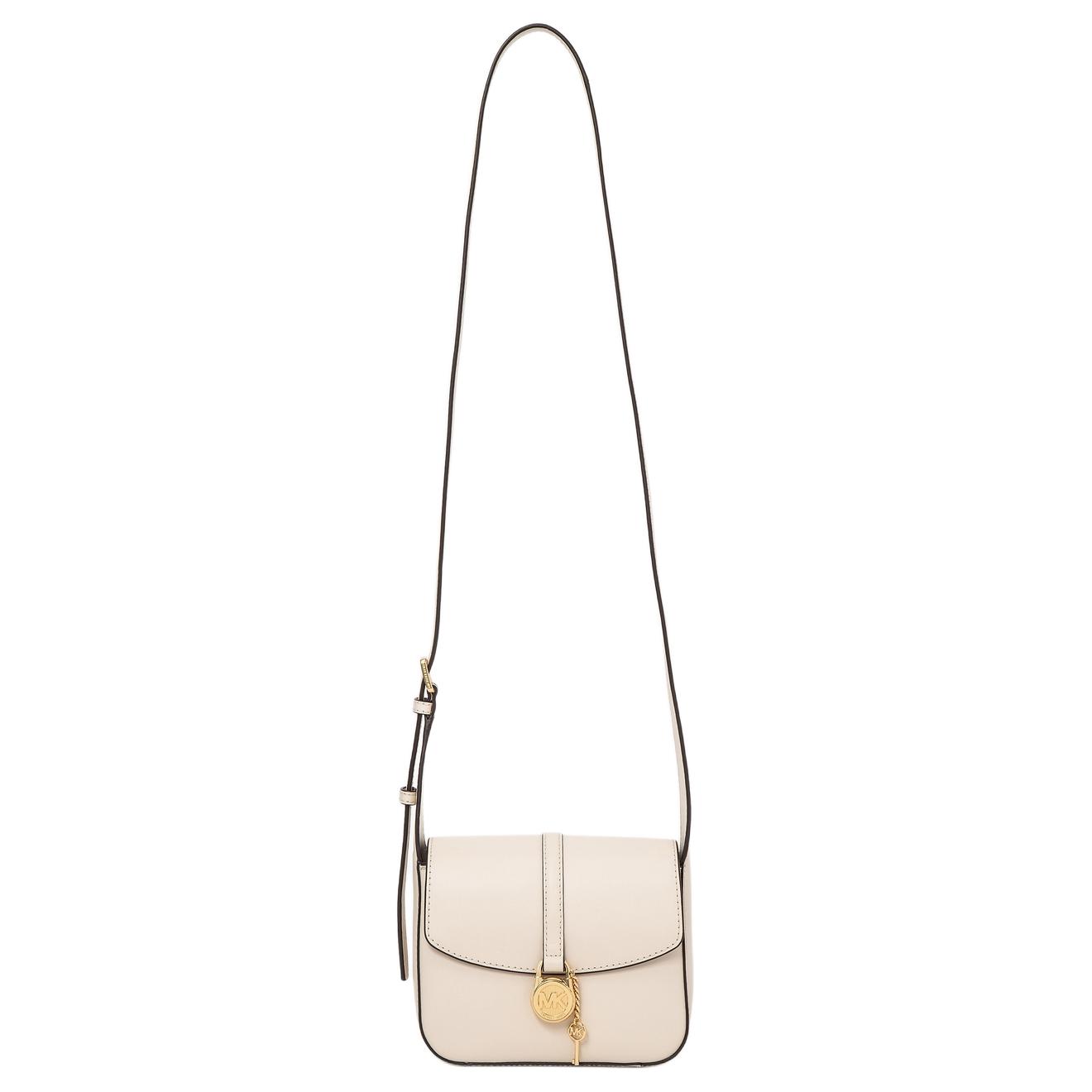 

Сумка через плечо из коровьей кожи маленького размера женская экрю MICHAEL KORS