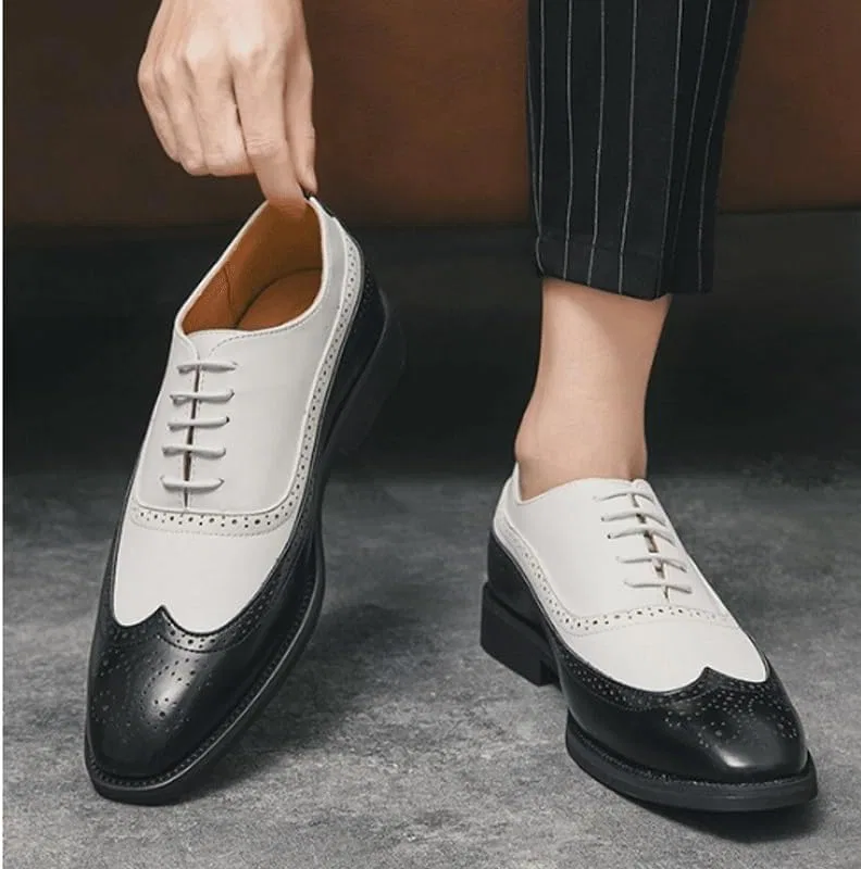 Лоферы мужские Vintage Spike Dress, Leather Printed Chunky Platform Penny, Black DHFIRUFSHLO — фото 2
