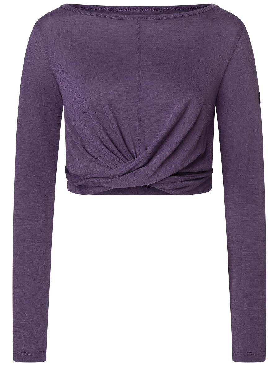 

Лонгслив super.natural Merino, фиолетовый
