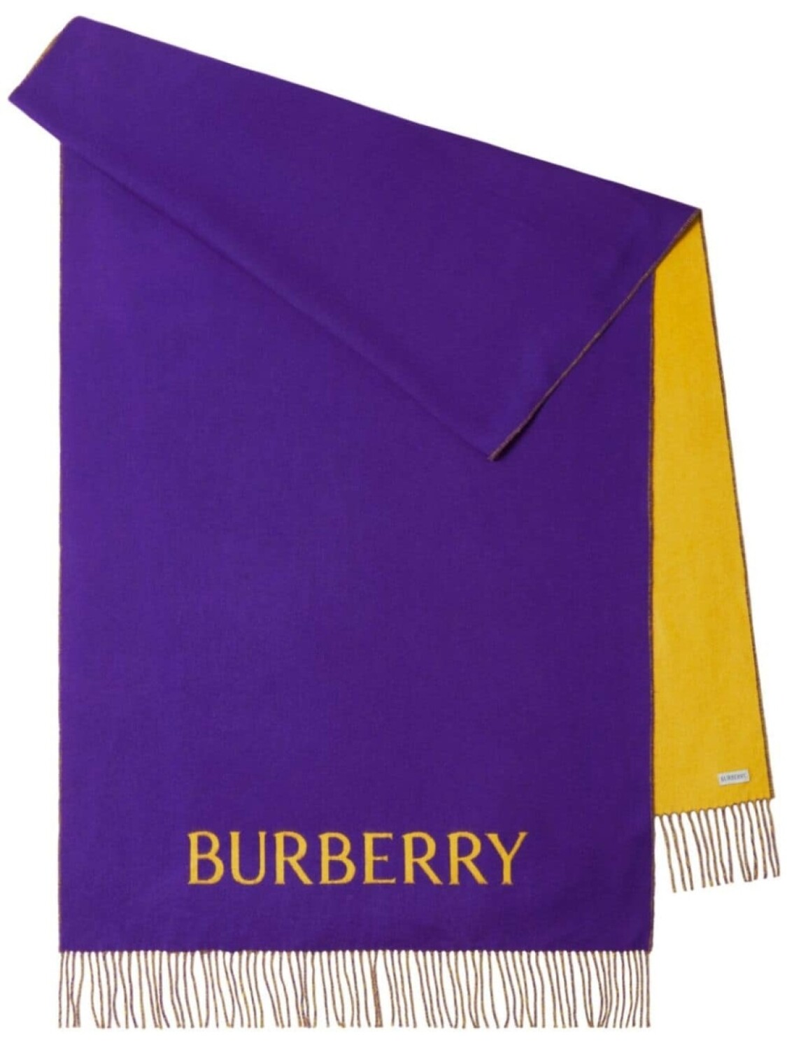 

Burberry кашемировый шарф с принтом, фиолетовый