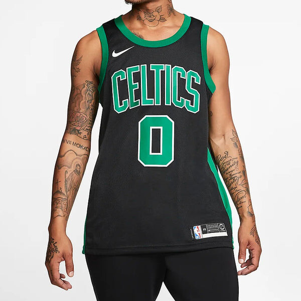Спортивная футболка nba limited sw fan edition boston celtics tatum 0 black Nike, черный — фото 3