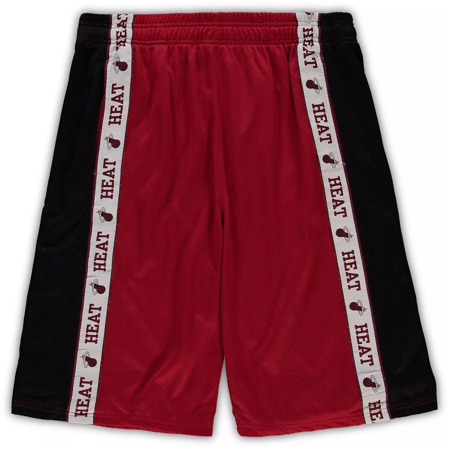 

Мужские фирменные красные/черные шорты из сетки Miami Heat Big & Tall Fanatics