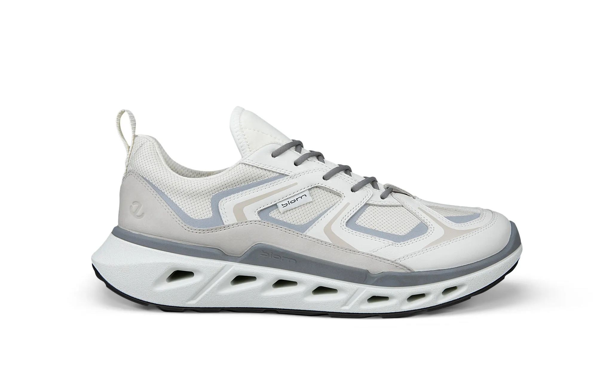 Ecco SS26 BIOM 720 Collection Textile, Cow Leather Casual Shoes Men's White — фото 3