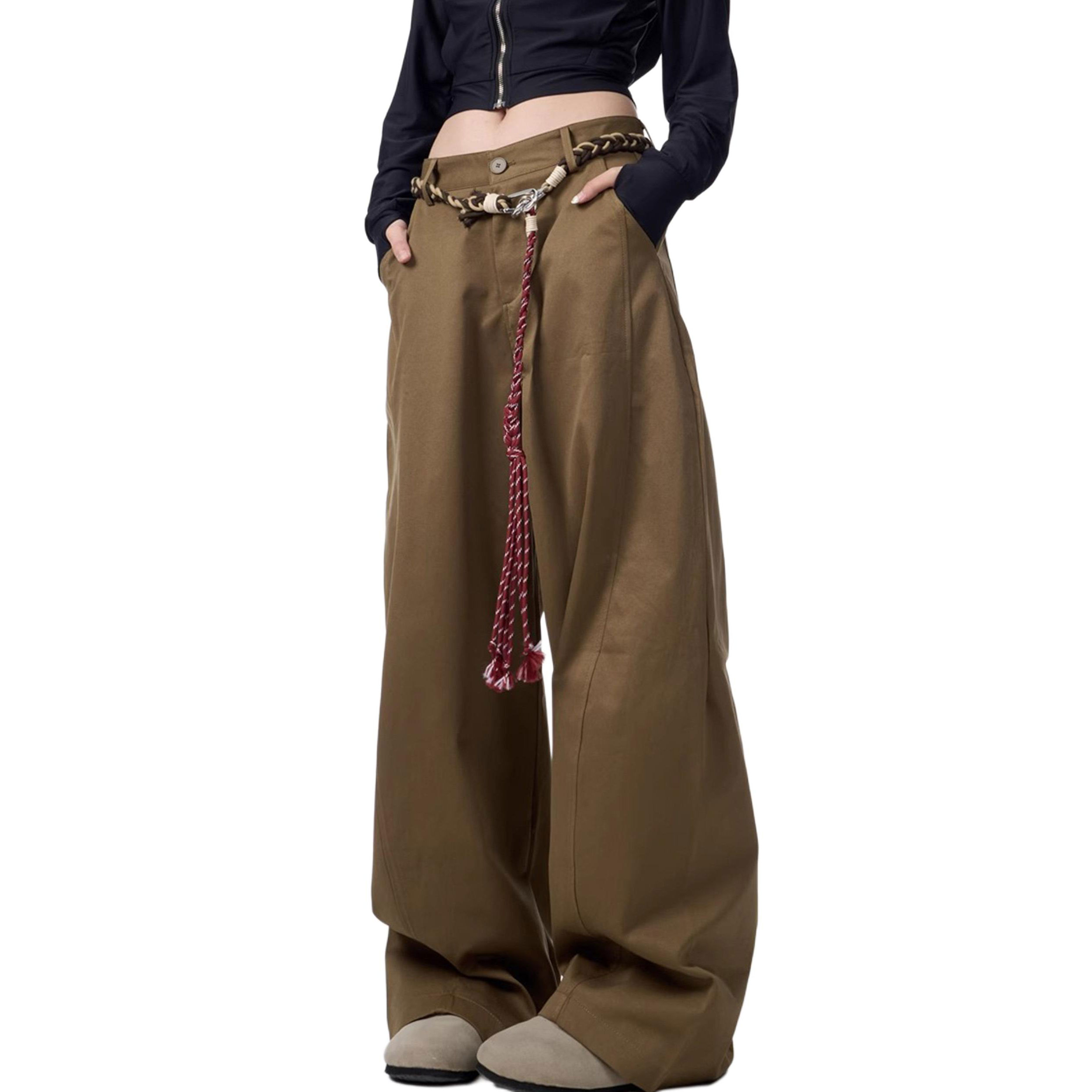 

Кargo-брюки Unisex Moderate ZIAREL, coffee[comes with belt]