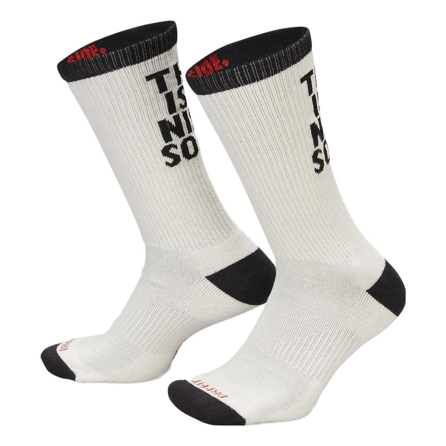 

Носки Nike Everyday Plus Cushioned Crew Socks 'Sail Black', бежевый
