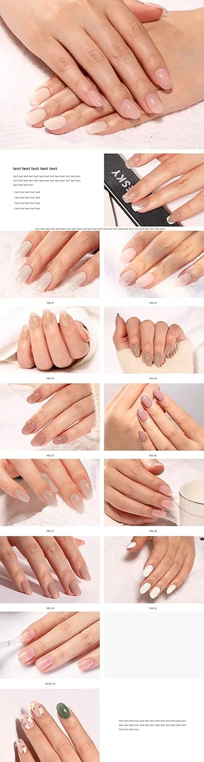 Гель-лак для ногтей «Ridge Filler Base Coat MB02 Nude» от BLUESKY, 10 мл Bluesky — фото 4