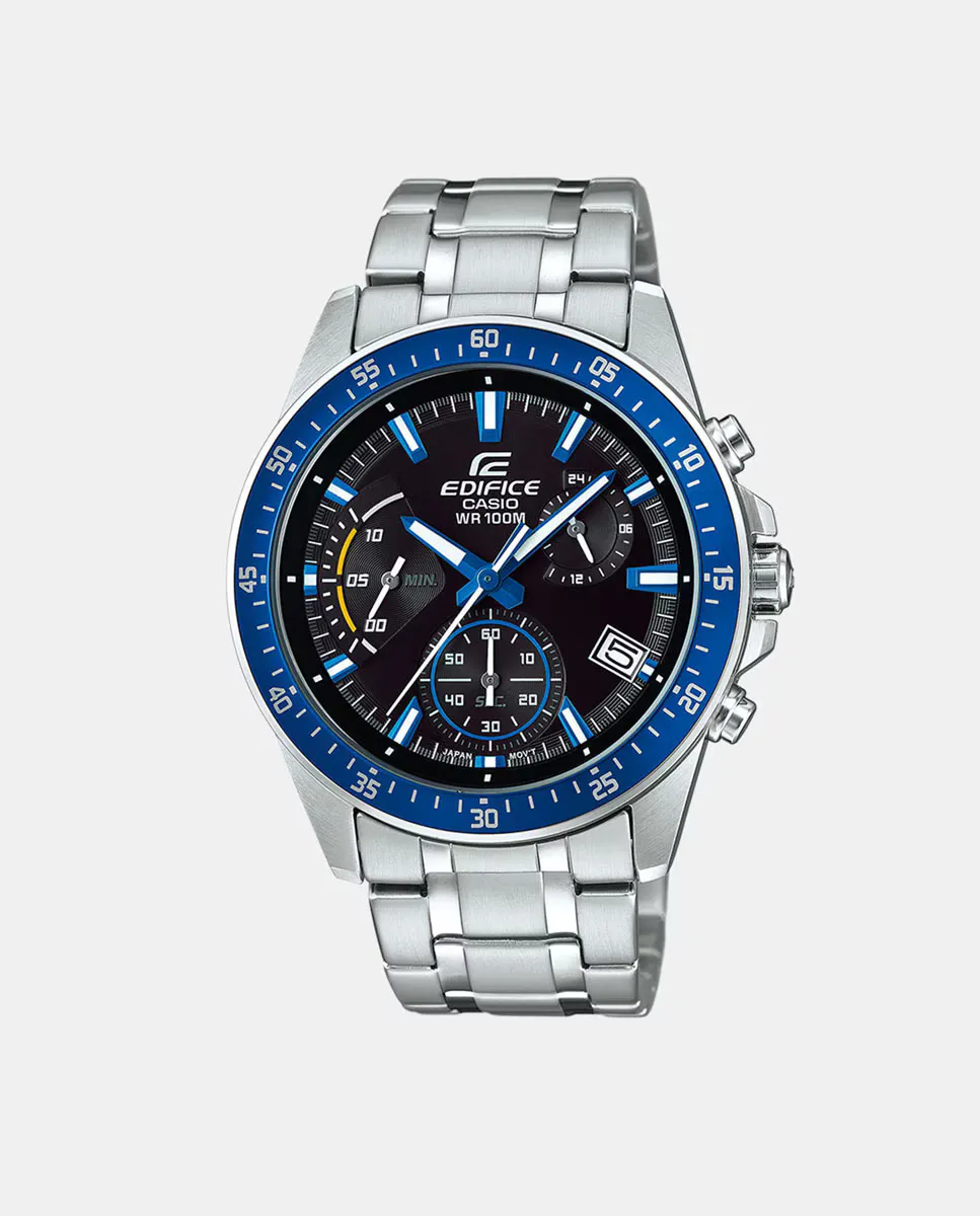 

Edifice EFV-540D-1A2VUEF Мужские часы со стальным хронографом Casio, серебряный