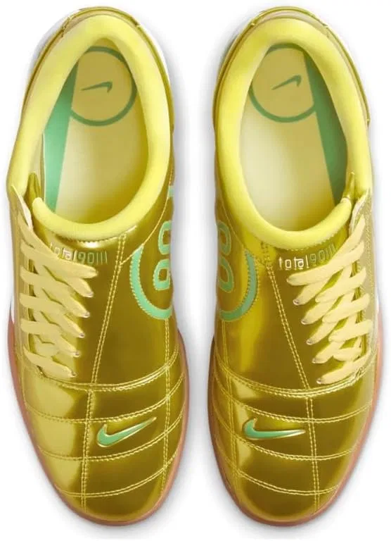 Мужские кроссовки Nike T90 SpSneaker, Dynamic Yellow Green Spark Gum Med Brown — фото 4