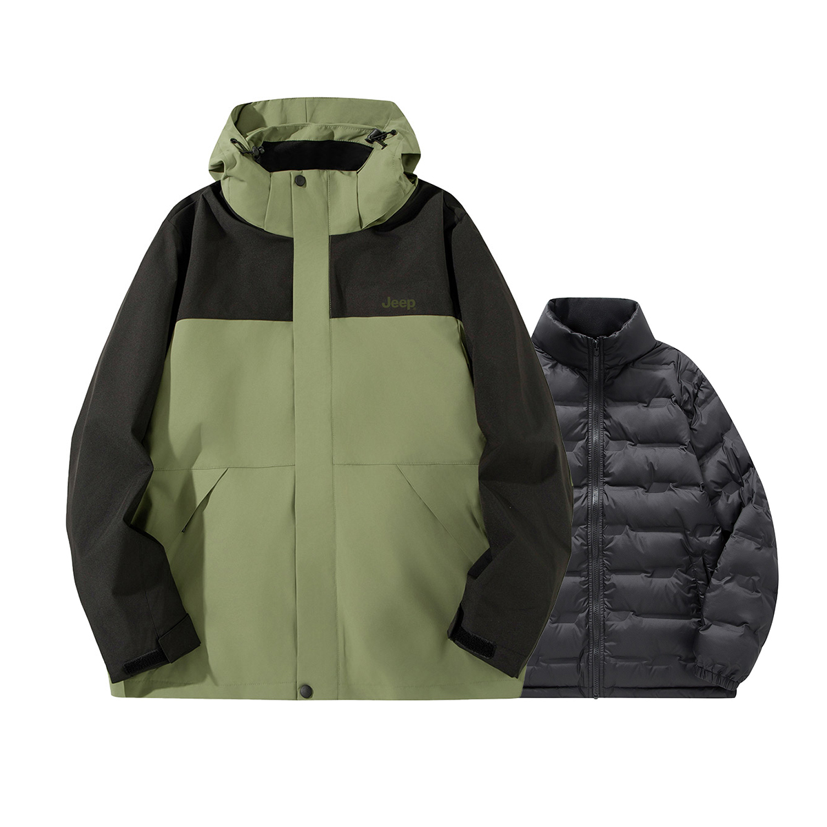 

Jeep Ветровка из коллекции для отдыха Тренч унисекс, Army Green[Includes Down Liners]