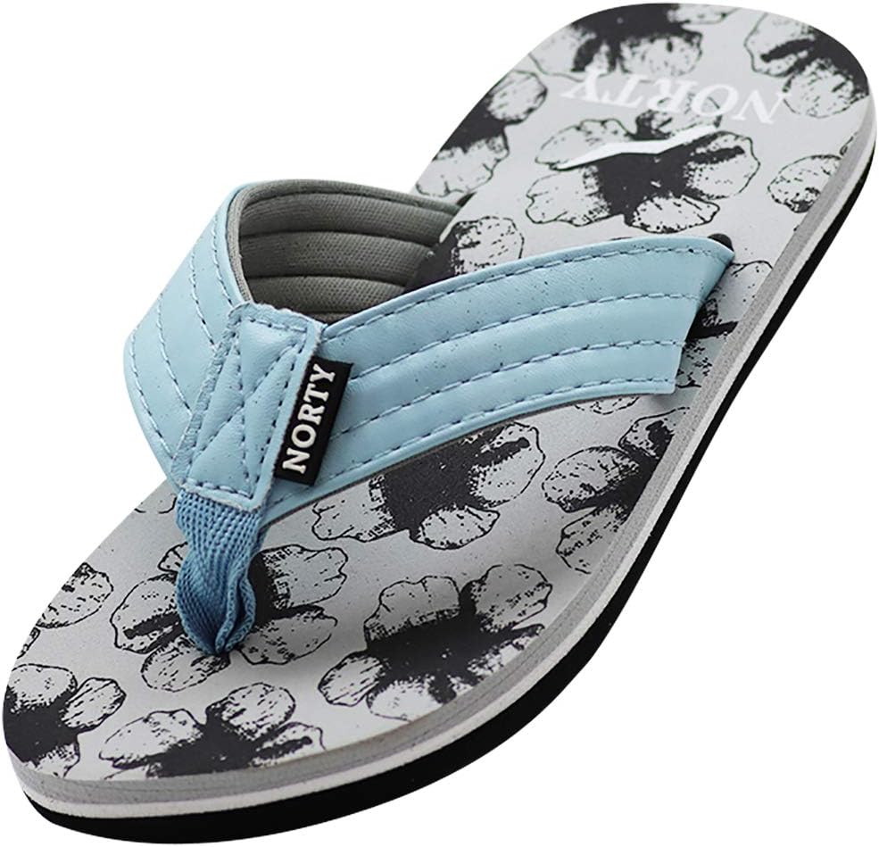 

Вьетнамки для мальчиков NORTY для пляжа, бассейна и повседневного использования - размер маломерит, голубой/серый/светло-голубой