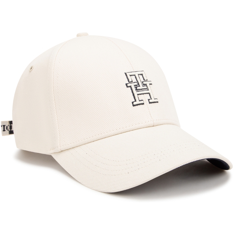 

Tommy Hilfiger Хлопковая бейсболка мужская, Beige White Black Panel A EF