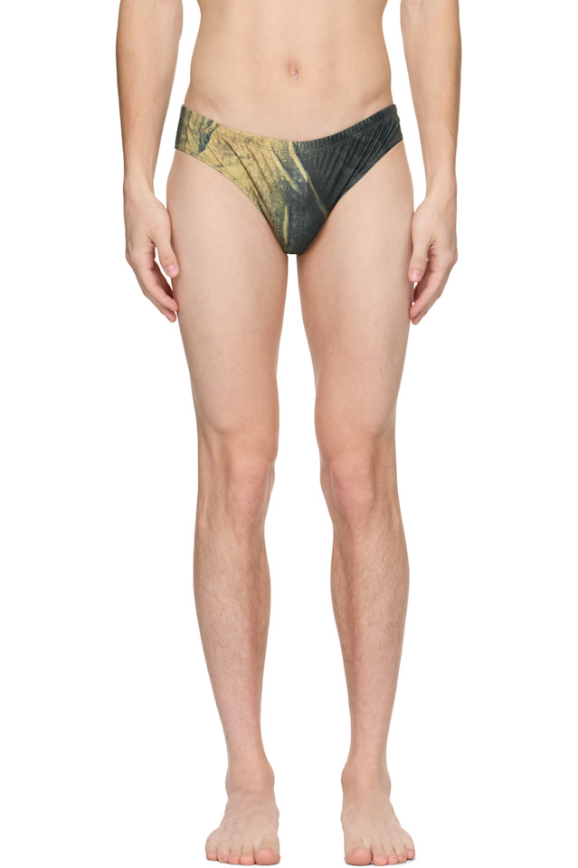 

эксклюзивные плавки Ssense с принтом в морском стиле Jean Paul Gaultier, мультиколор