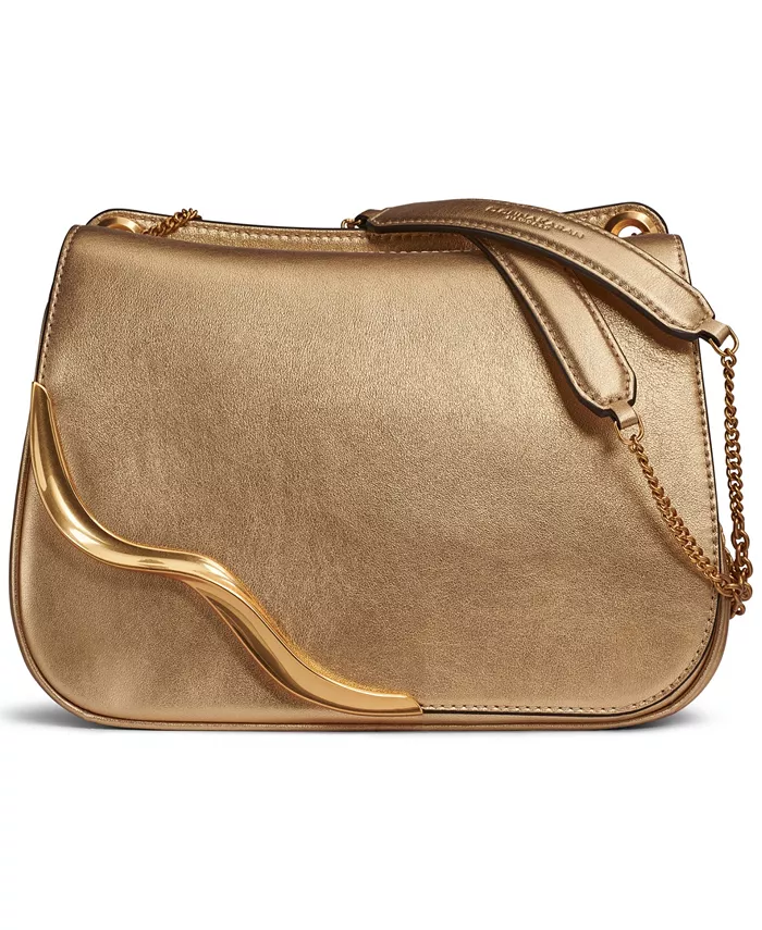 

Сумка через плечо Malverne Metallic Donna Karan New York, золотой