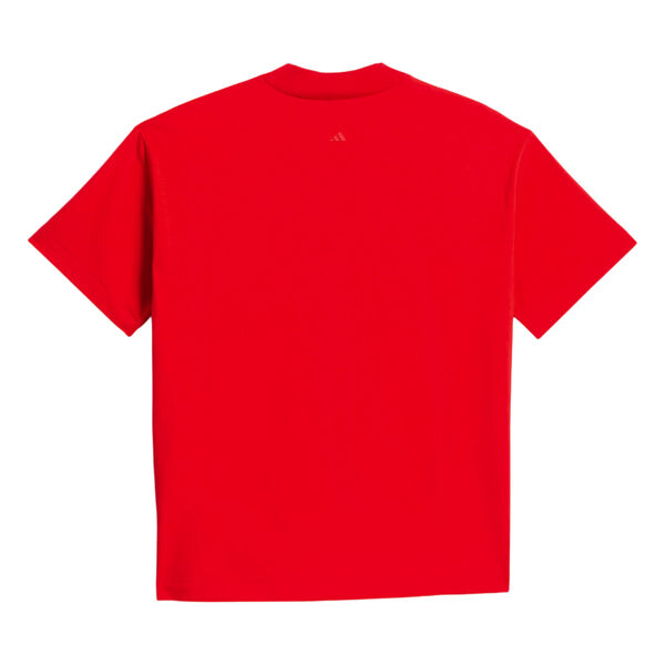 Футболка basketball t-shirt 'red black' Adidas, красный — фото 2