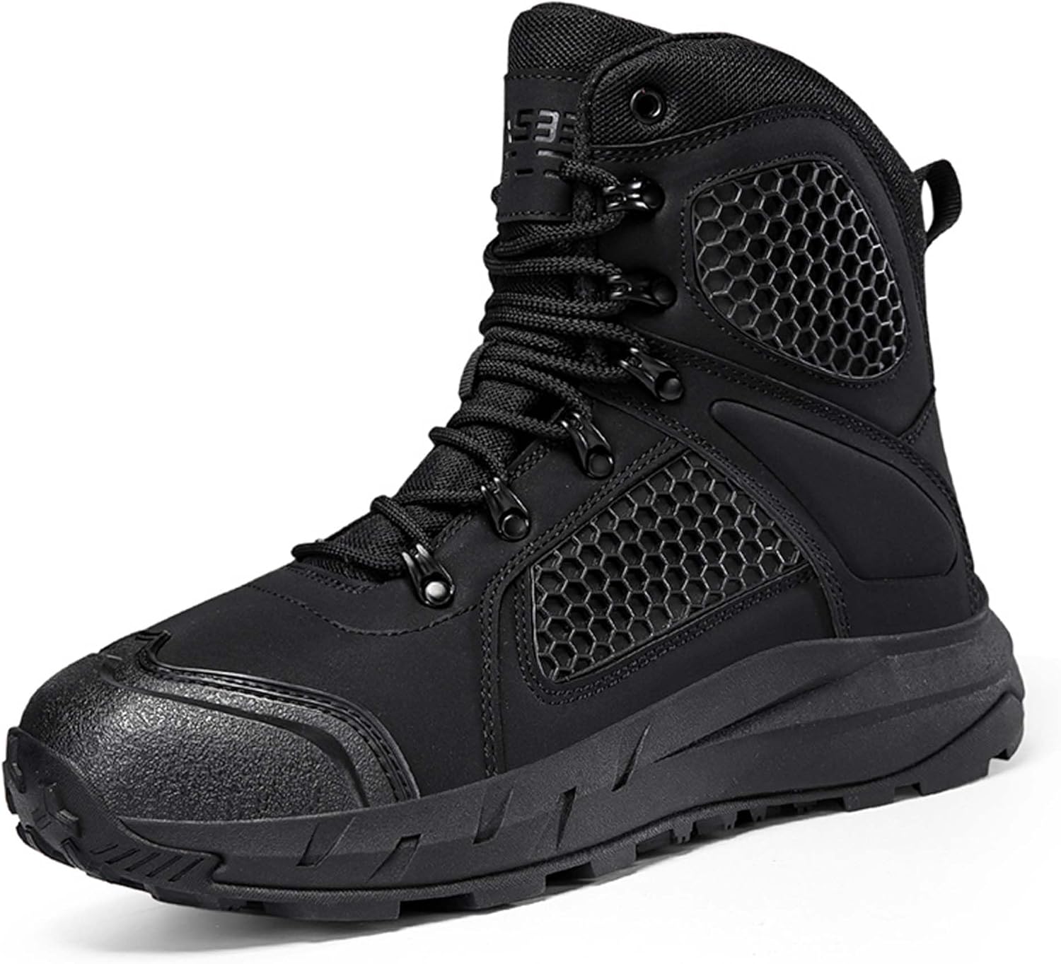 

Мужские военные тактические походные ботинки для улицы, водонепроницаемые, для горного туризма, внедорожные, пустынные, боевые, с противоскользящей подошвой, высокие, спортивные, для походов и путешествий Generic, черный