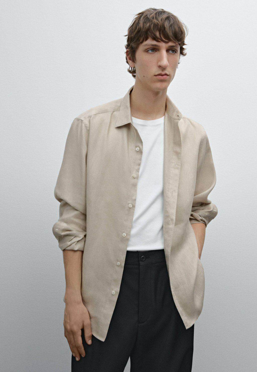 

Рубашка Massimo Dutti, Sand
