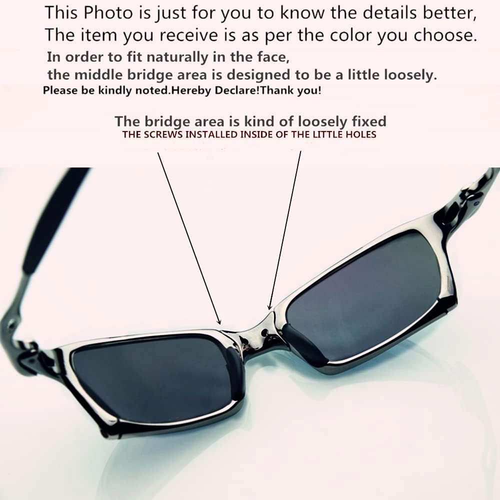 

Спортивные квадратные солнцезащитные очки Top Sports с поляризацией, оправой из сплава и металлическим покрытием, зеркальной линзой Iridium для езды на мотоцикле Jiggy Babe, Grey Blue