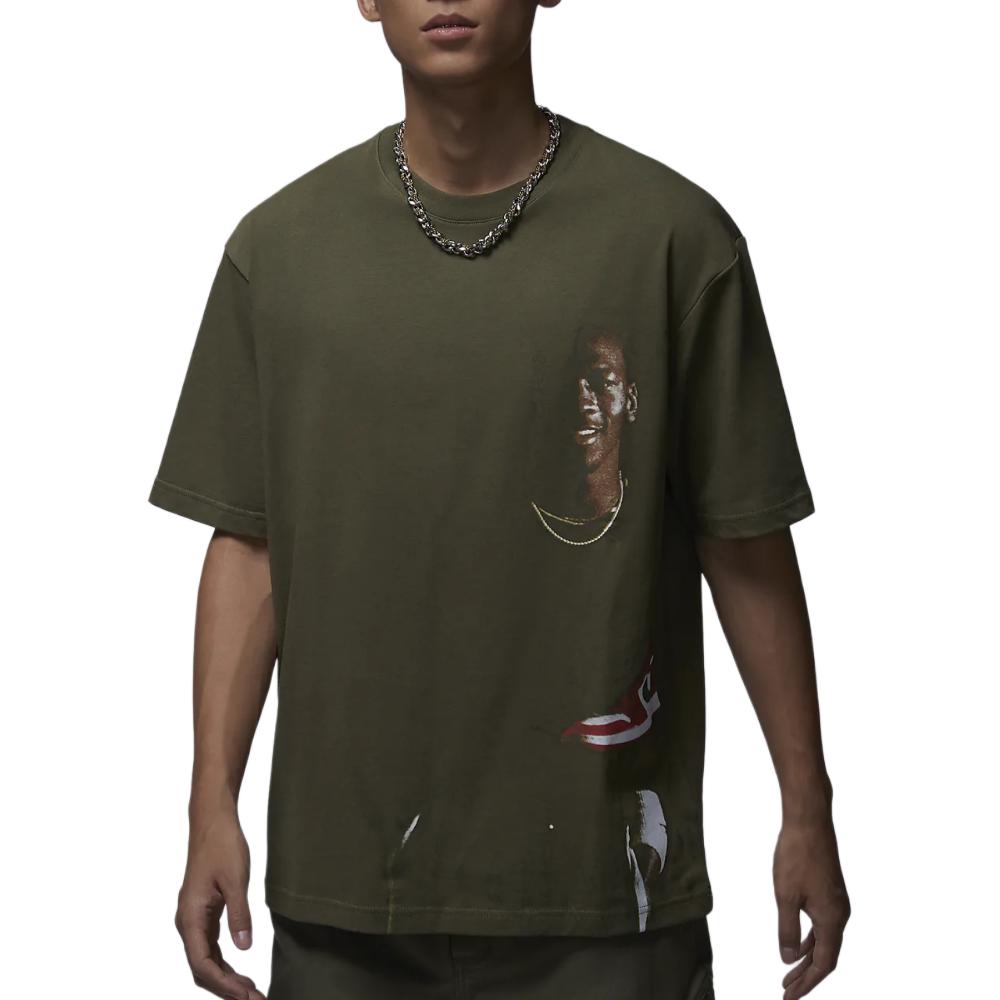 Футболка Air Crewneck Jordan, оливковый — фото 3