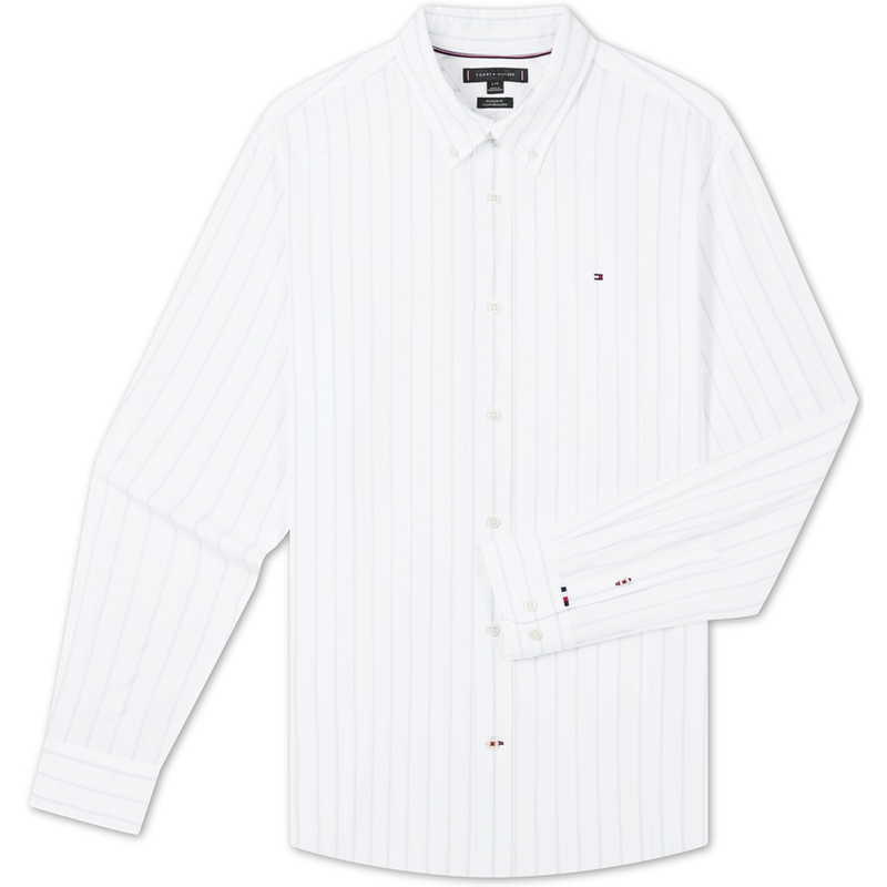 Льняная рубашка Tommy Hilfiger, голубой/белый