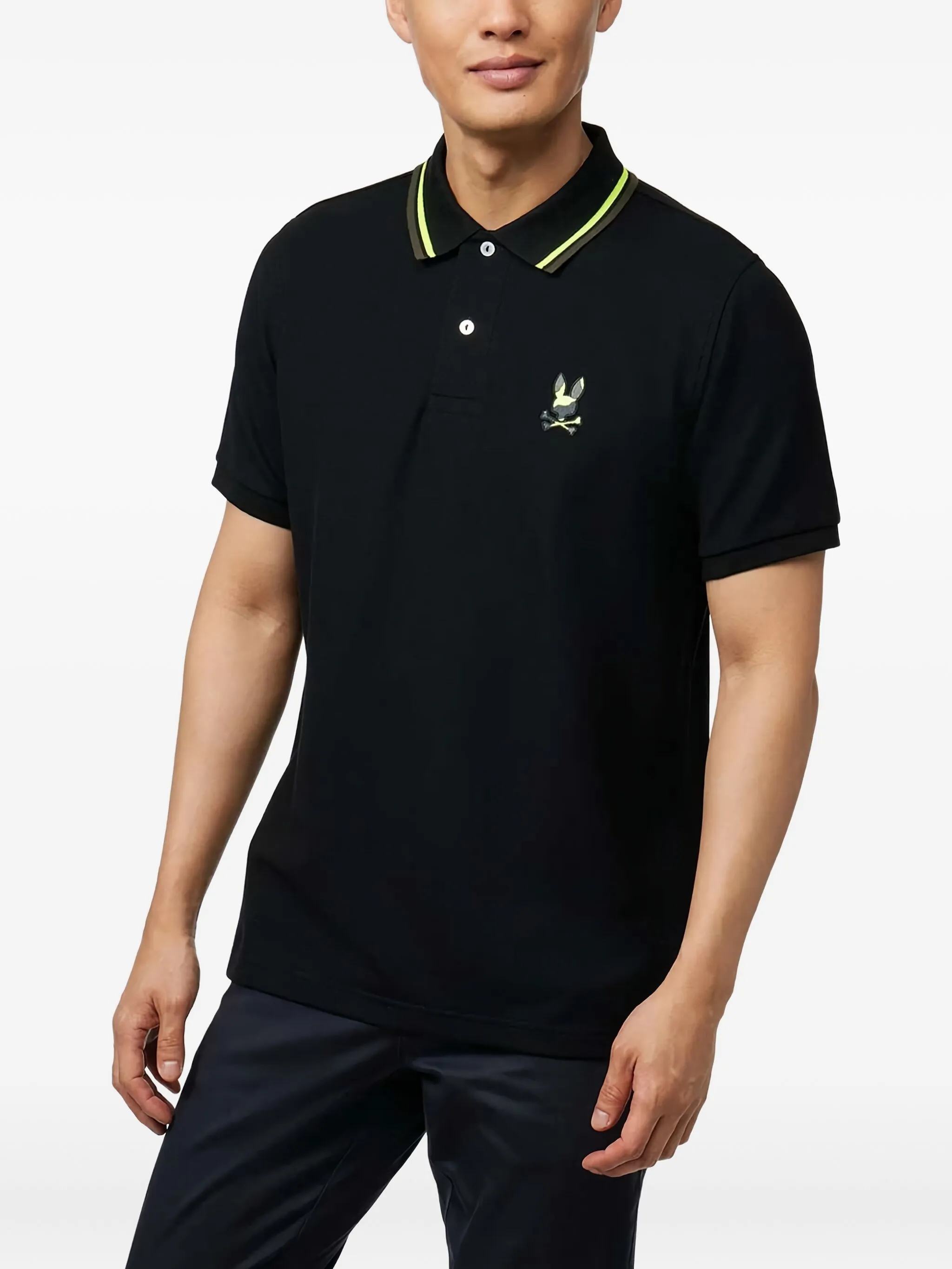 

Рубашка поло Plano Piqué Psycho Bunny, черный