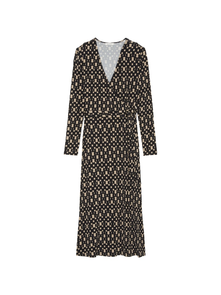

Платье до колена Marc O'Polo Jersey-Wickelkleid mit Allover-Print shaped, цвет multi