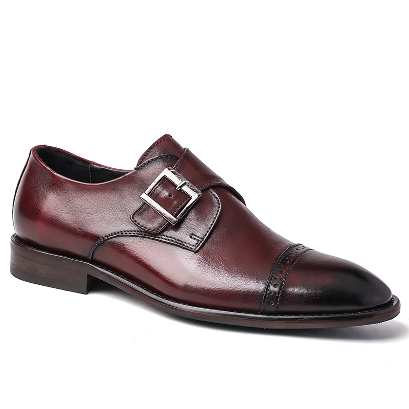 Dao Tu Sen Туфли De Xin Unisex низкие бордовые H9066, цвет Burgundy-(H9066) De Xin — фото 3