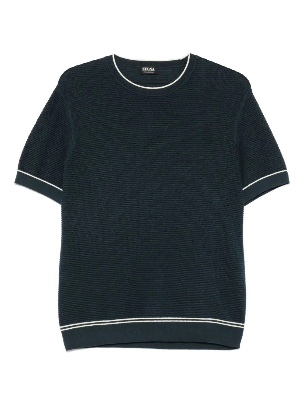 

Хлопковая футболка Zegna, синий
