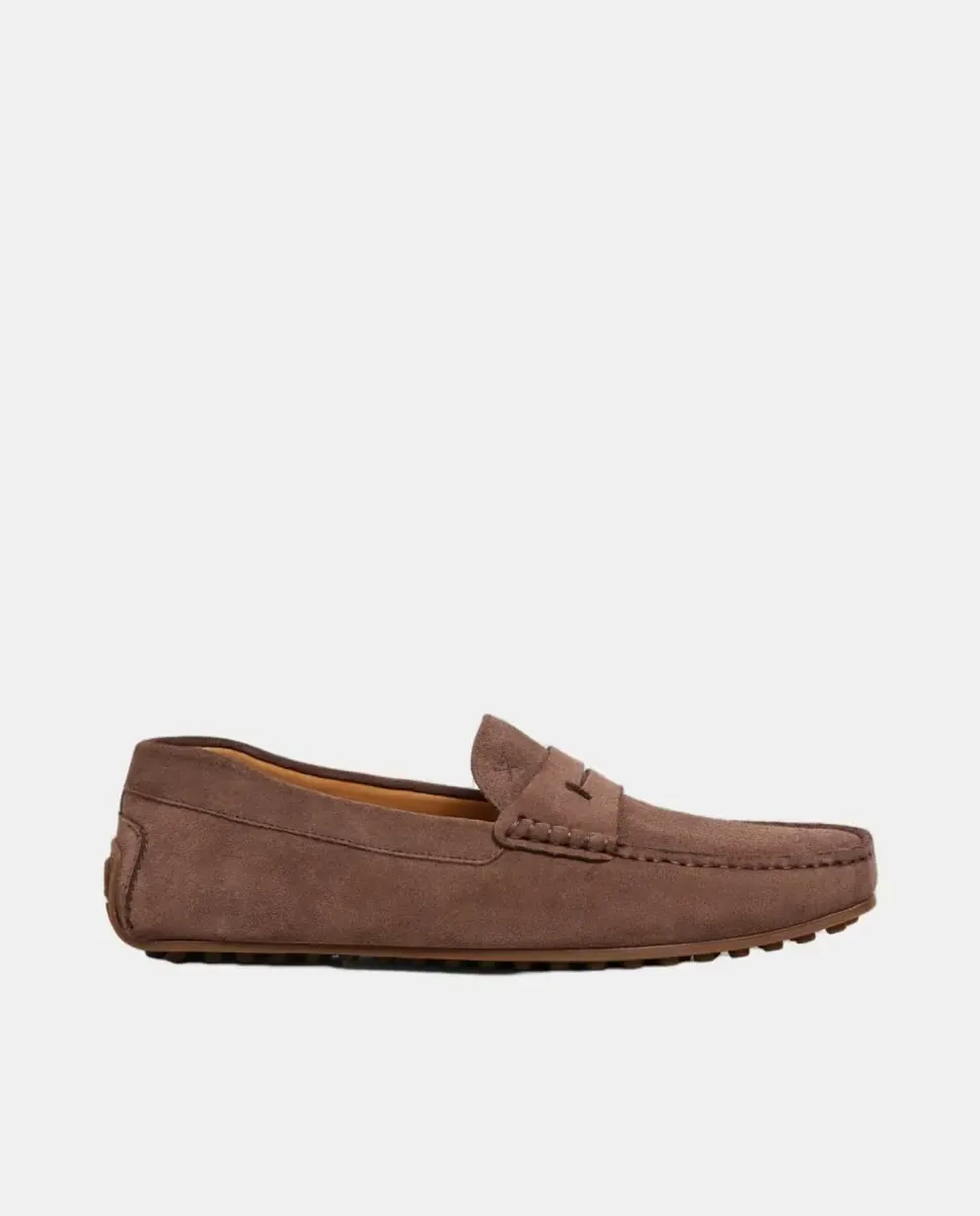 Мужские замшевые мокасины с маской Hackett, Natural