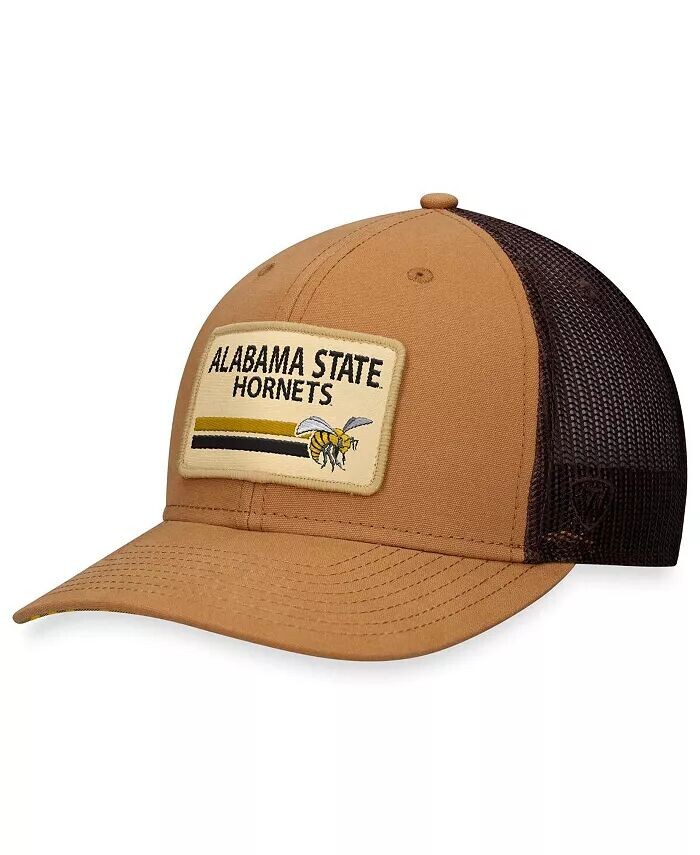 

Мужская регулируемая кепка цвета хаки Alabama State Hornets Strive Trucker Top Of The World, бежевый