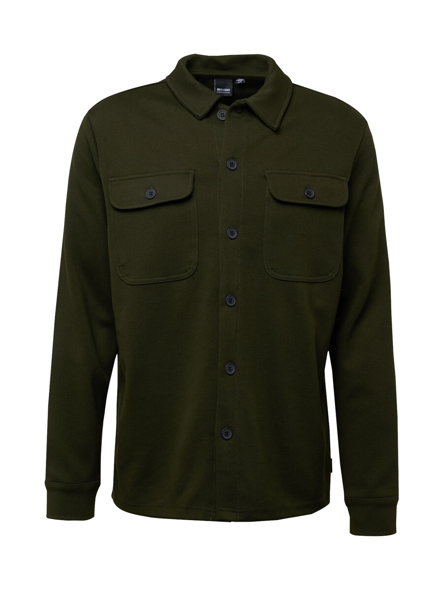 

Повседневная рубашка Only & Sons Regular fit Button Up Shirt ONSNew Kodyl, темно-зеленый