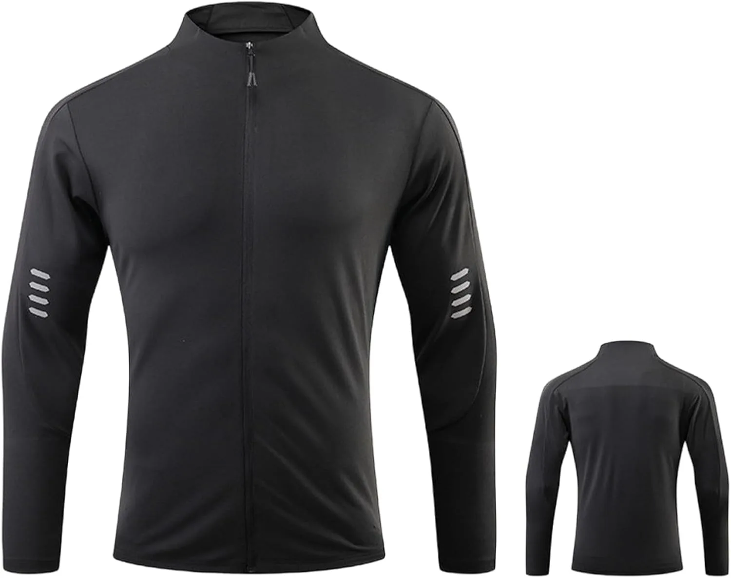 

Влагоотводящая толстовка с капюшоном на молнии для бега, M-3XL