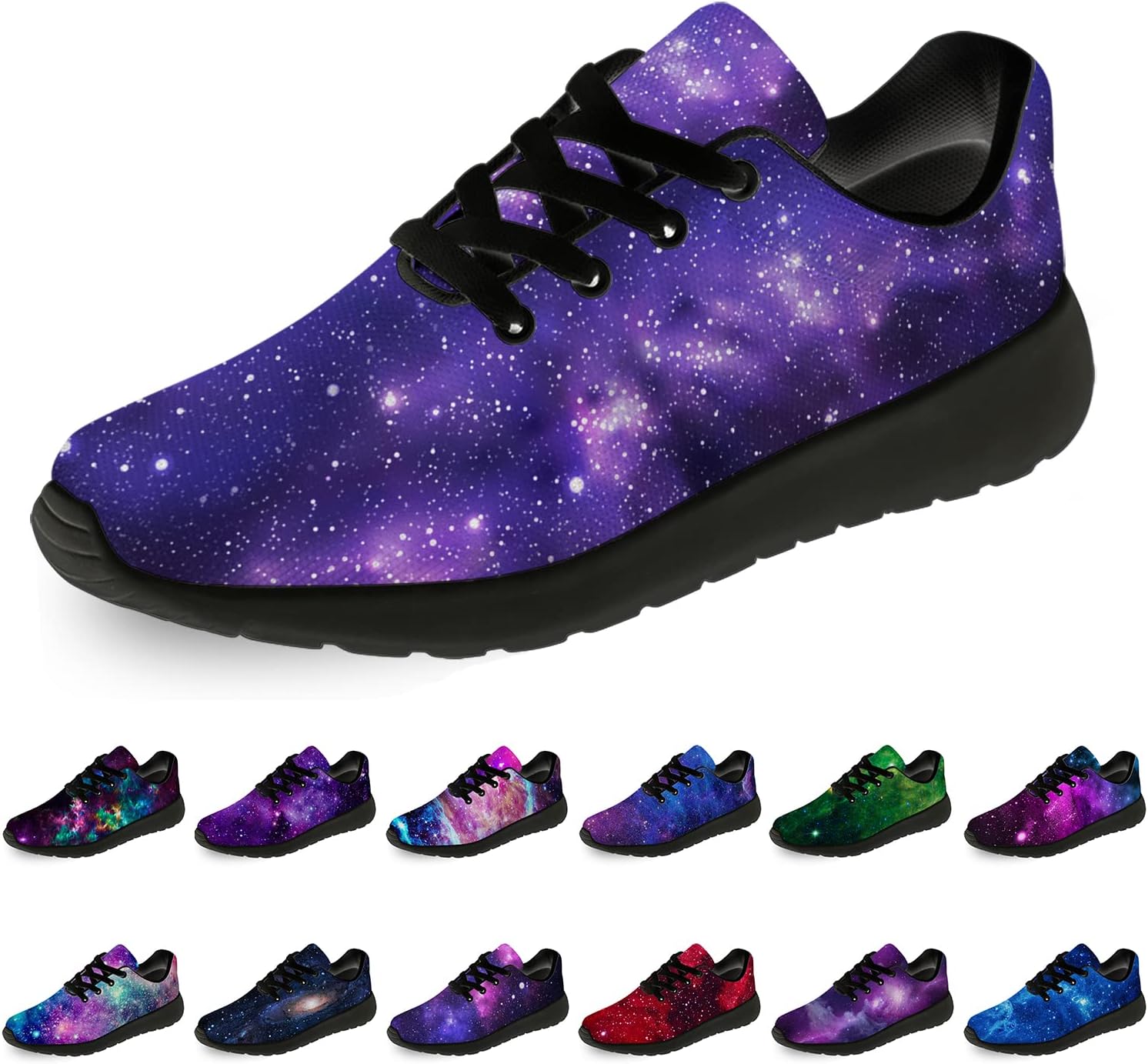 

Кроссовки Horethy Galaxy для женщин и мужчин, беговые кроссовки, дышащие кроссовки для ходьбы и тенниса, космические кроссовки, подарки, мультиколор