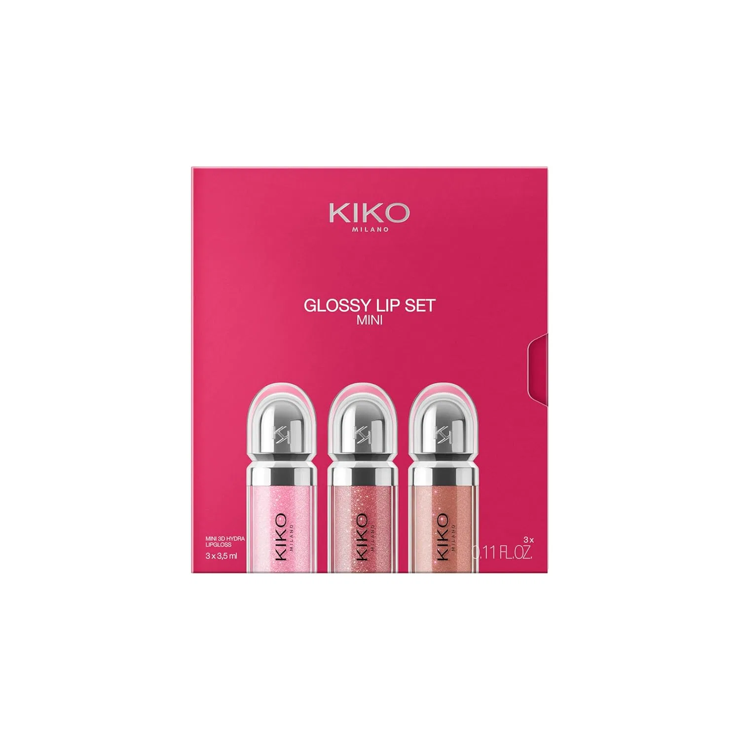 Набор мини-блесков для губ KIKO Milano Glossy Lip Set Mini Kiko Milano