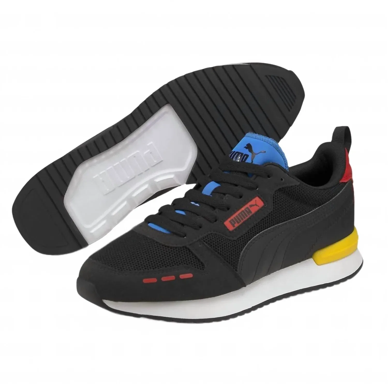 Puma Мужские кроссовки R78 черного цвета, модель High Risk Red — фото 2
