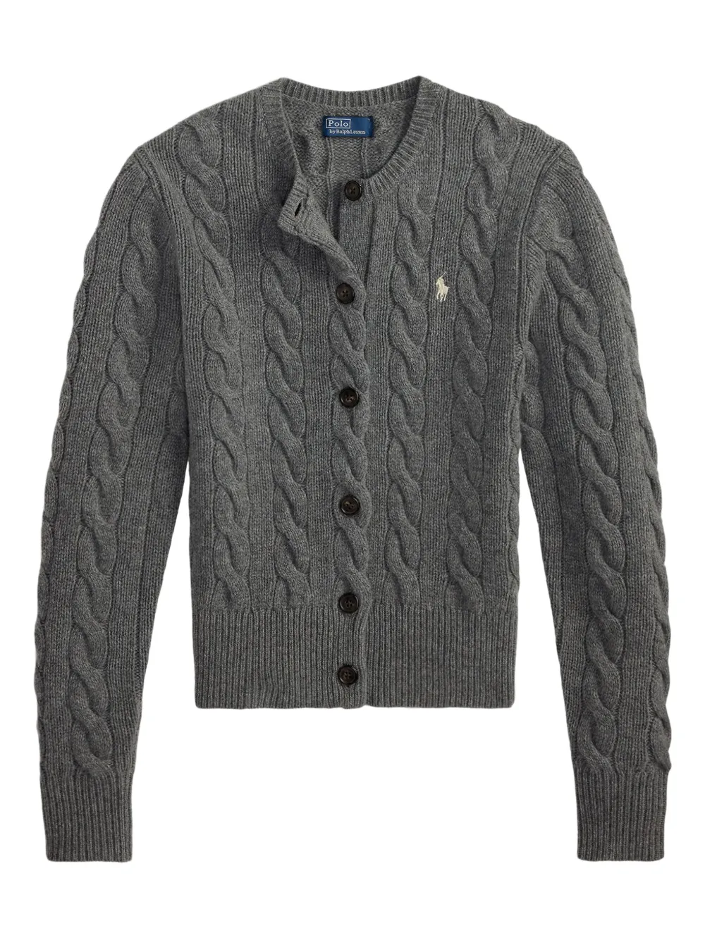 

Кардиган фактурной вязки POLO RALPH LAUREN, серый
