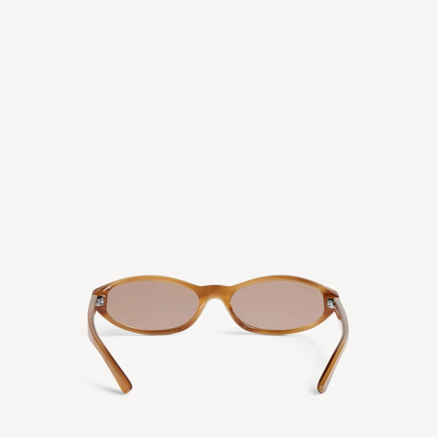 Круглые солнцезащитные очки Neo в цвете Blond Striped Havana BALENCIAGA — фото 2