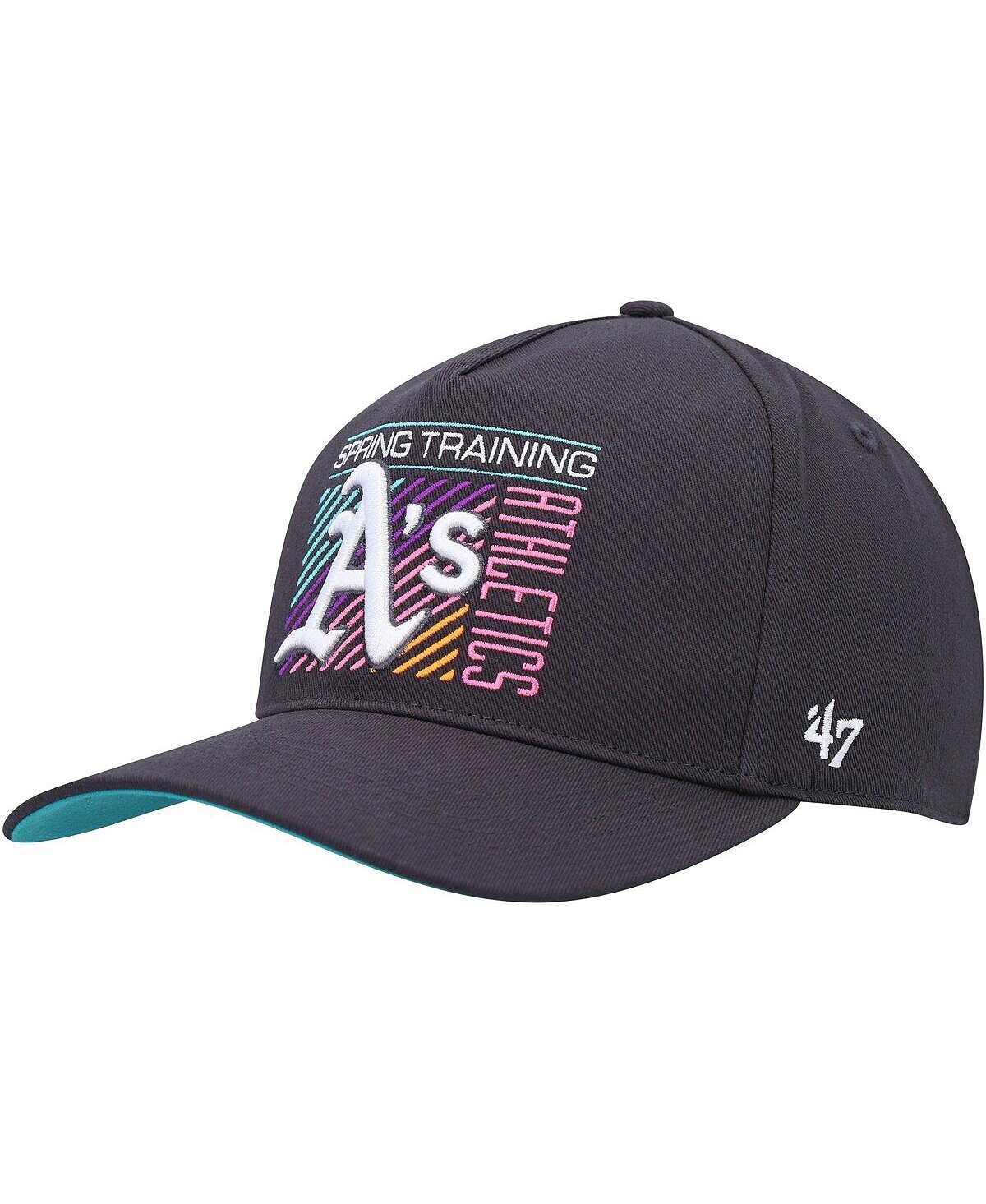 

Мужская темно-серая кепка Snapback Oakland Athletics 2023 Spring Training Reflex Hitch Snapback '47 Brand