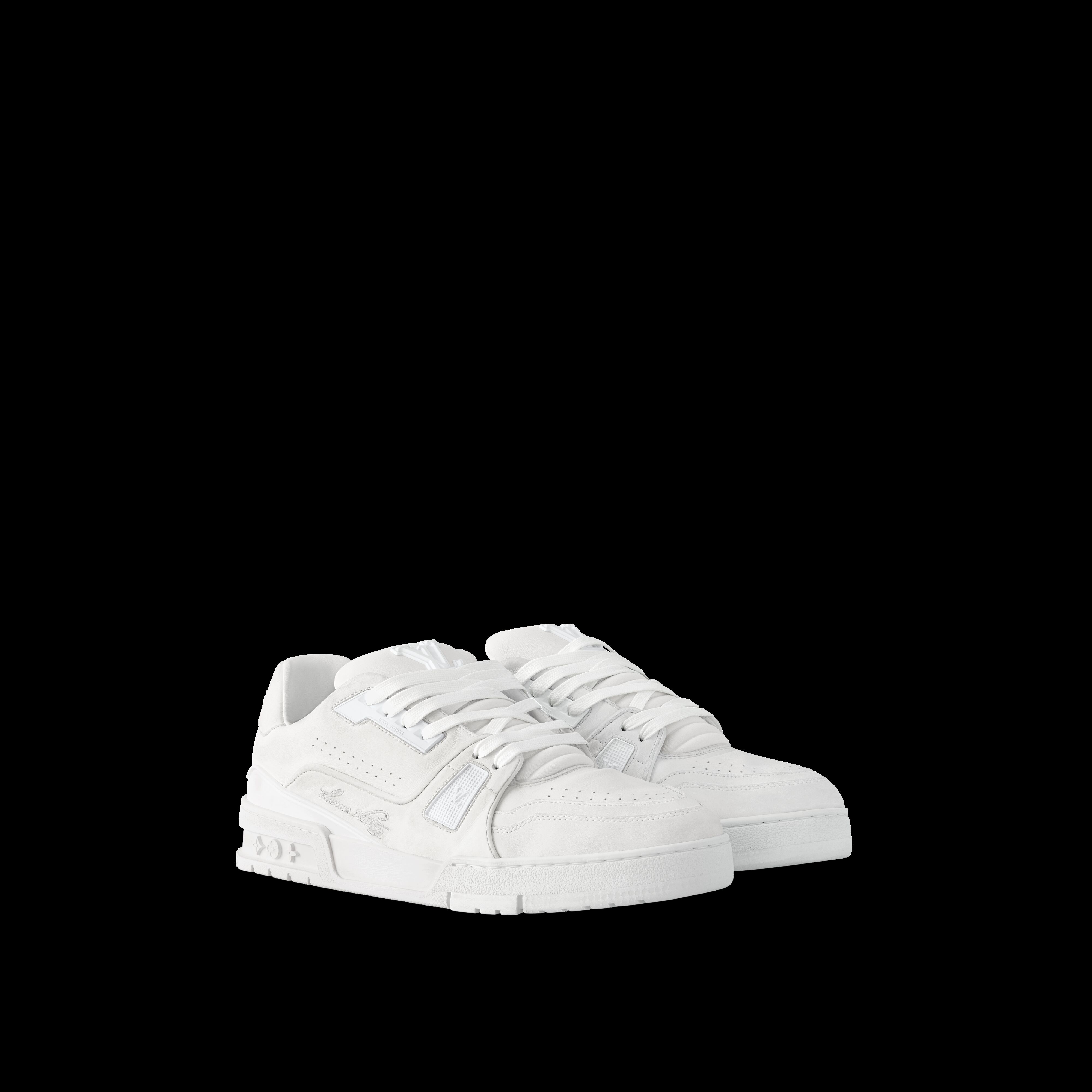 

Кроссовки LV Trainer с эффектом потертости Louis Vuitton, белый
