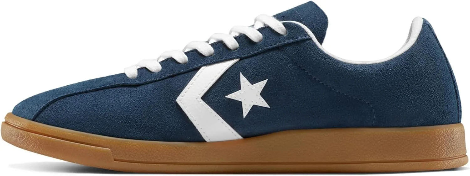 Кроссовки Converse Classic, замшевые кроссовки, без каблука, белый/темно-синий