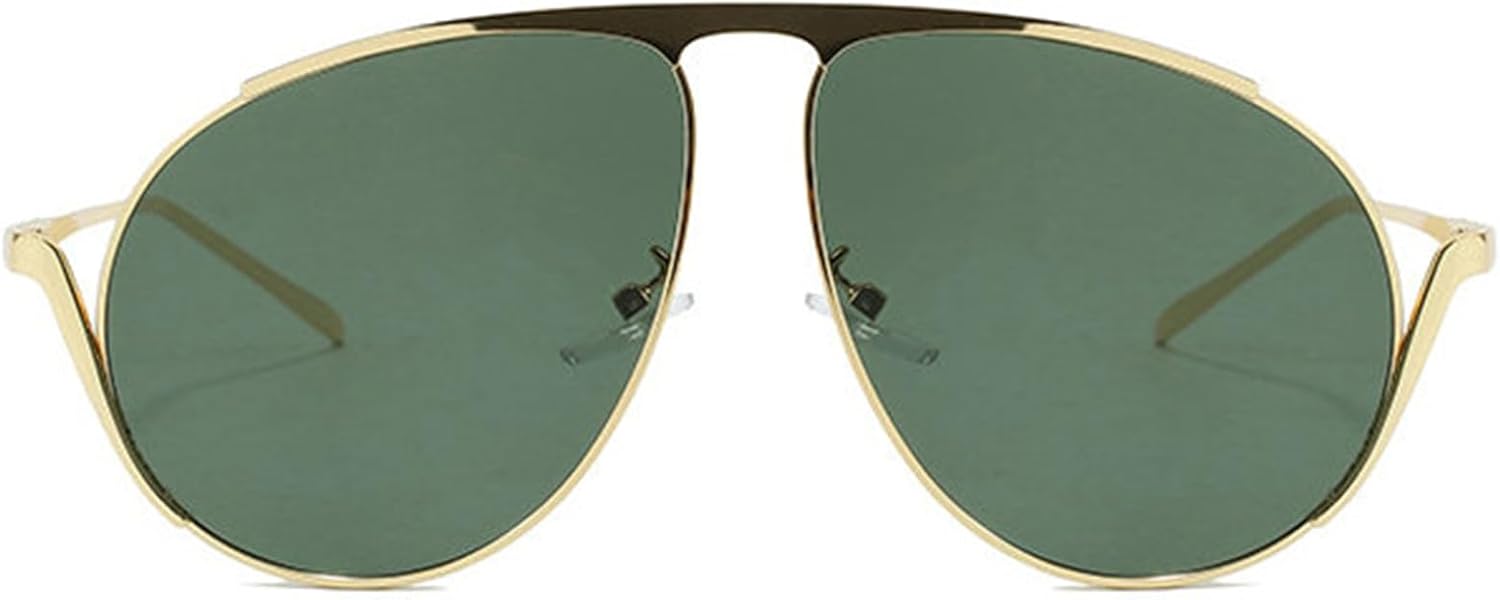 

Солнцезащитные очки Willochra увеличенного размера в стиле «пилот» для женщин и мужчин. Модные большие очки с двойным острием, дизайнерские, винтажные, черные, с защитой от УФ-излучения UV400, C5