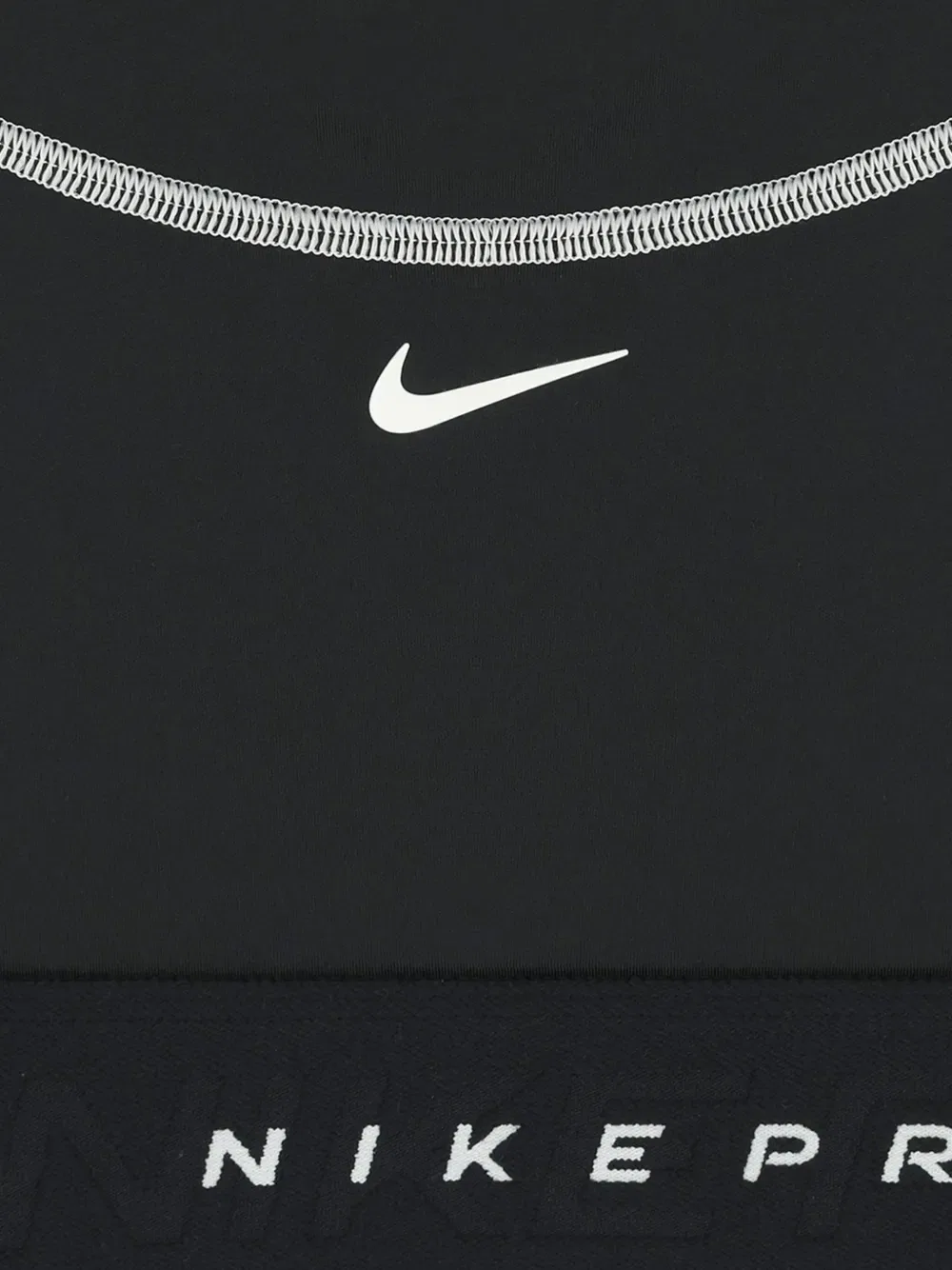 Укороченный топ с логотипом Logo-tape Nike Kids, черный — фото 3