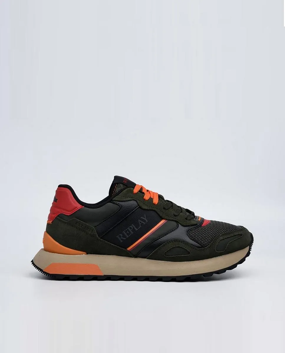 

Мужские кроссовки на шнуровке Replay, темно-зеленый