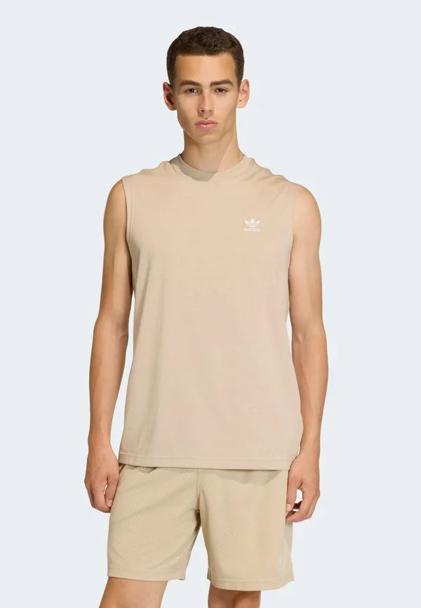 Футболка с трилистником Adidas Originals, Stone Khaki
