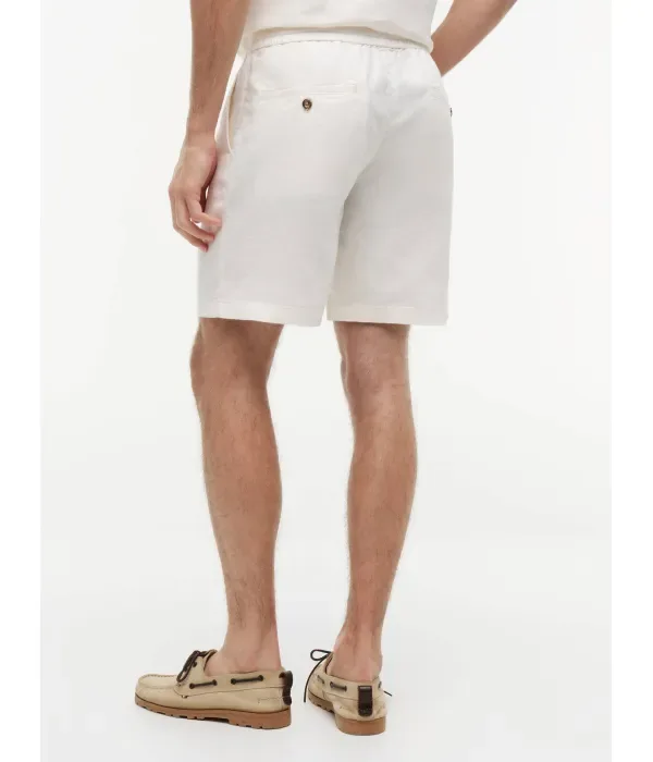 Льняные шорты DOVER regular fit Tommy Hilfiger, экрю — фото 3